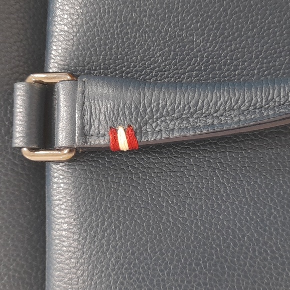 Bally shoulder laptop bag. Blue. Purchased for over $2000, open to offers. - Picture 3 of 7